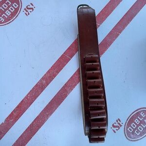 Men's/Unisex SZ 34-38 Brown Leather Cartridge Belt-CRD Handcrafted Leather Goods